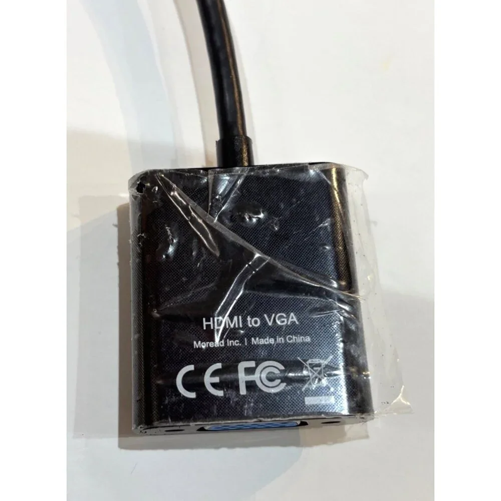 Moread HDMI To VGA Adapter With Cable - Durable & Compact Design